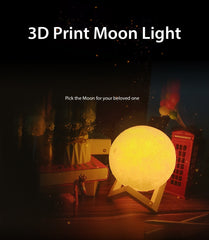 Moon, Earth & Jupiter Shaped lamps