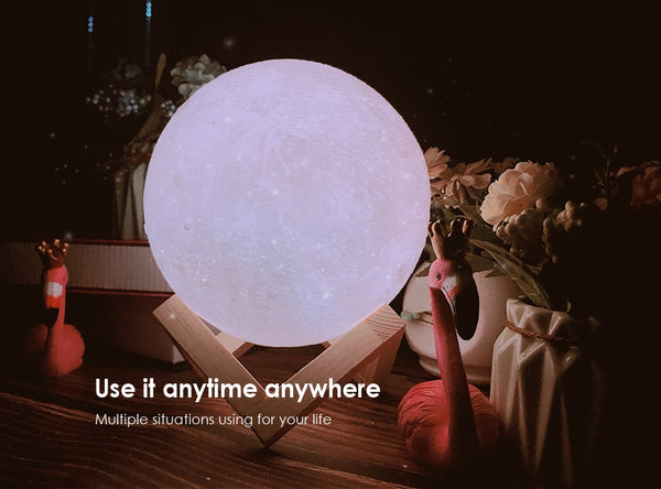 Moon, Earth & Jupiter Shaped lamps
