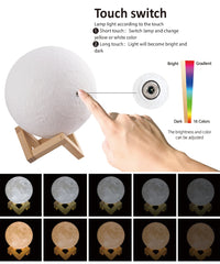 Moon, Earth & Jupiter Shaped lamps