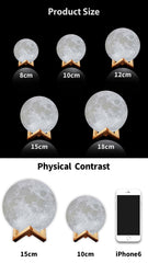 Moon, Earth & Jupiter Shaped lamps