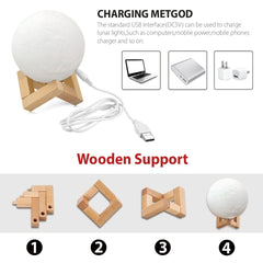 Moon, Earth & Jupiter Shaped lamps